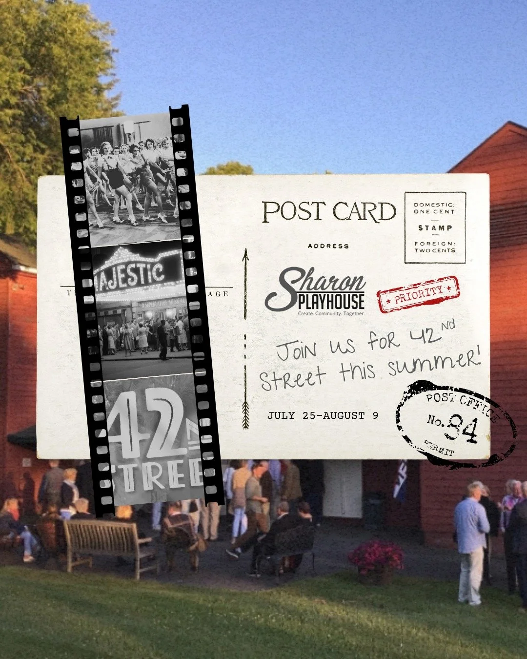 Addressed to those classic, big-production, Broadway musical lovers. 💌 🎭 ✨ #42ndStreet #SharonPlayhouse