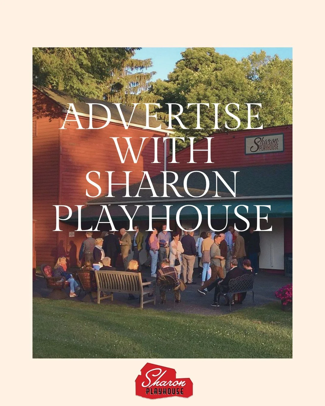 Ready to spotlight your business? ✨
Partner with Sharon Playhouse and connect with an audience that&rsquo;s engaged, loyal, and ready to support you. 
Learn more today!