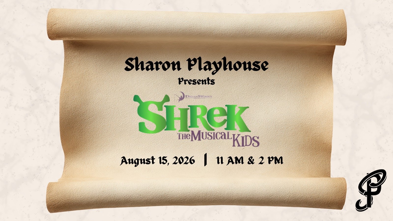 This summer&rsquo;s fairytale adventure is almost here 🌟
Come see the magic of Shrek The Musical KIDS at Sharon Playhouse!