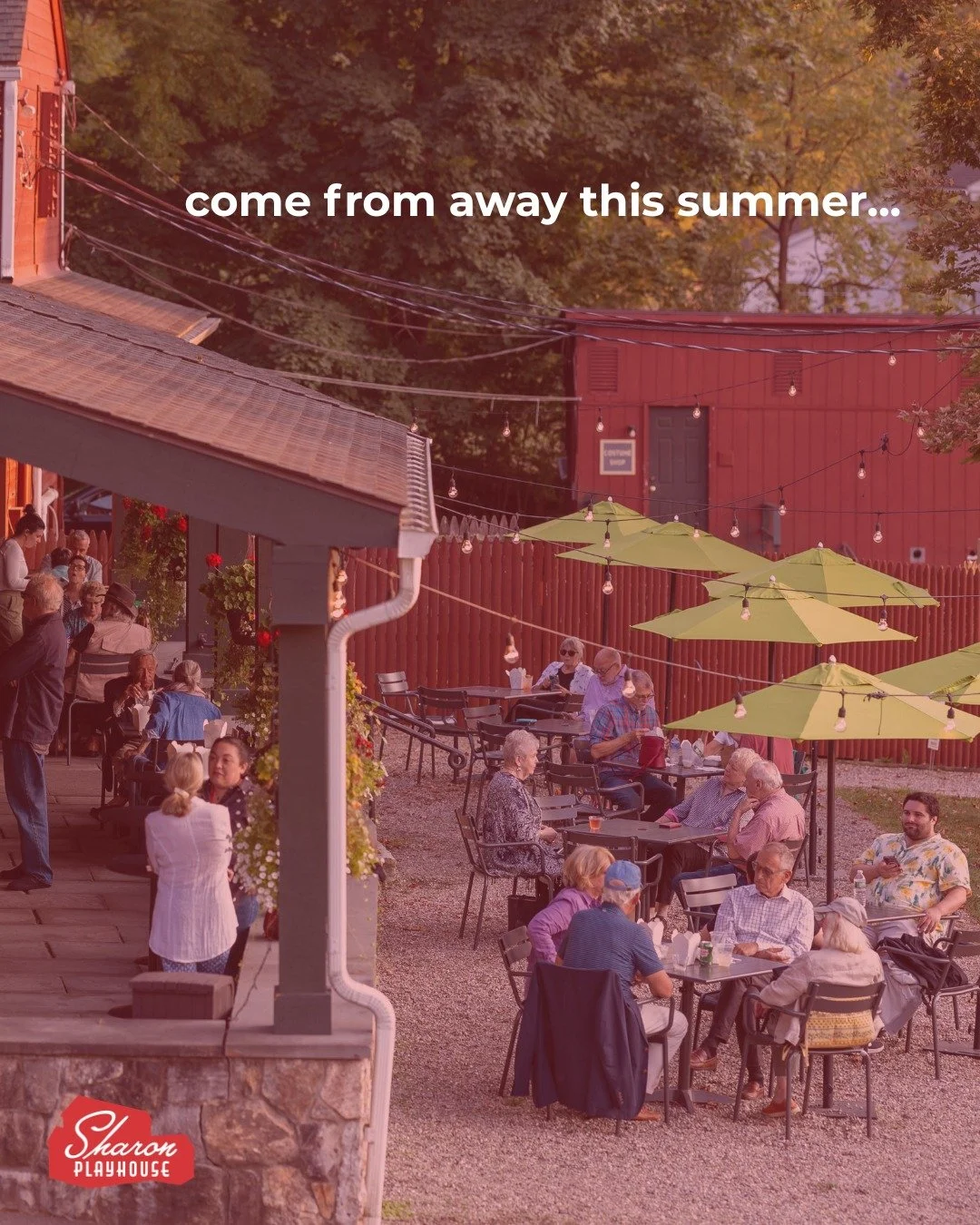...and join us at the Sharon Playhouse for a season full of celebration. ❤️

Whether you're from just down the road or many miles away, we invite you to visit our beautiful campus and experience the power of live theatre. From September 11&ndash;27, 