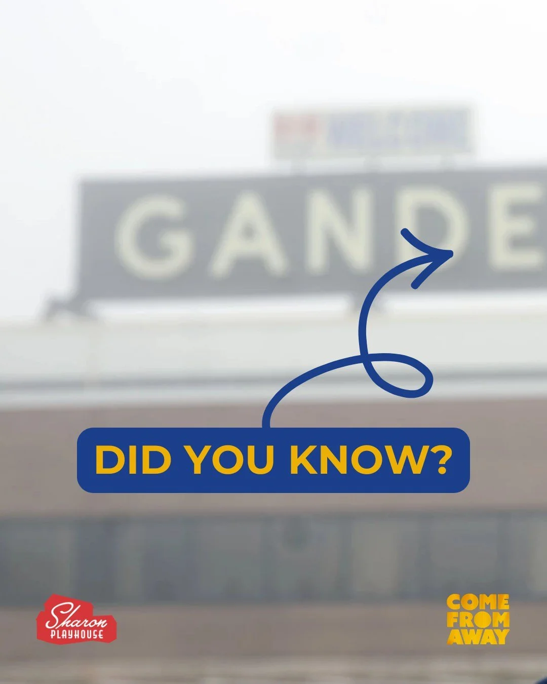 The married writing team behind Come From Away, Irene Sankoff and David Hein, spent years researching the story, conducting interviews in Gander, and connecting deeply with its themes of kindness, community, and humanity. ❤️

📍 See this remarkable t