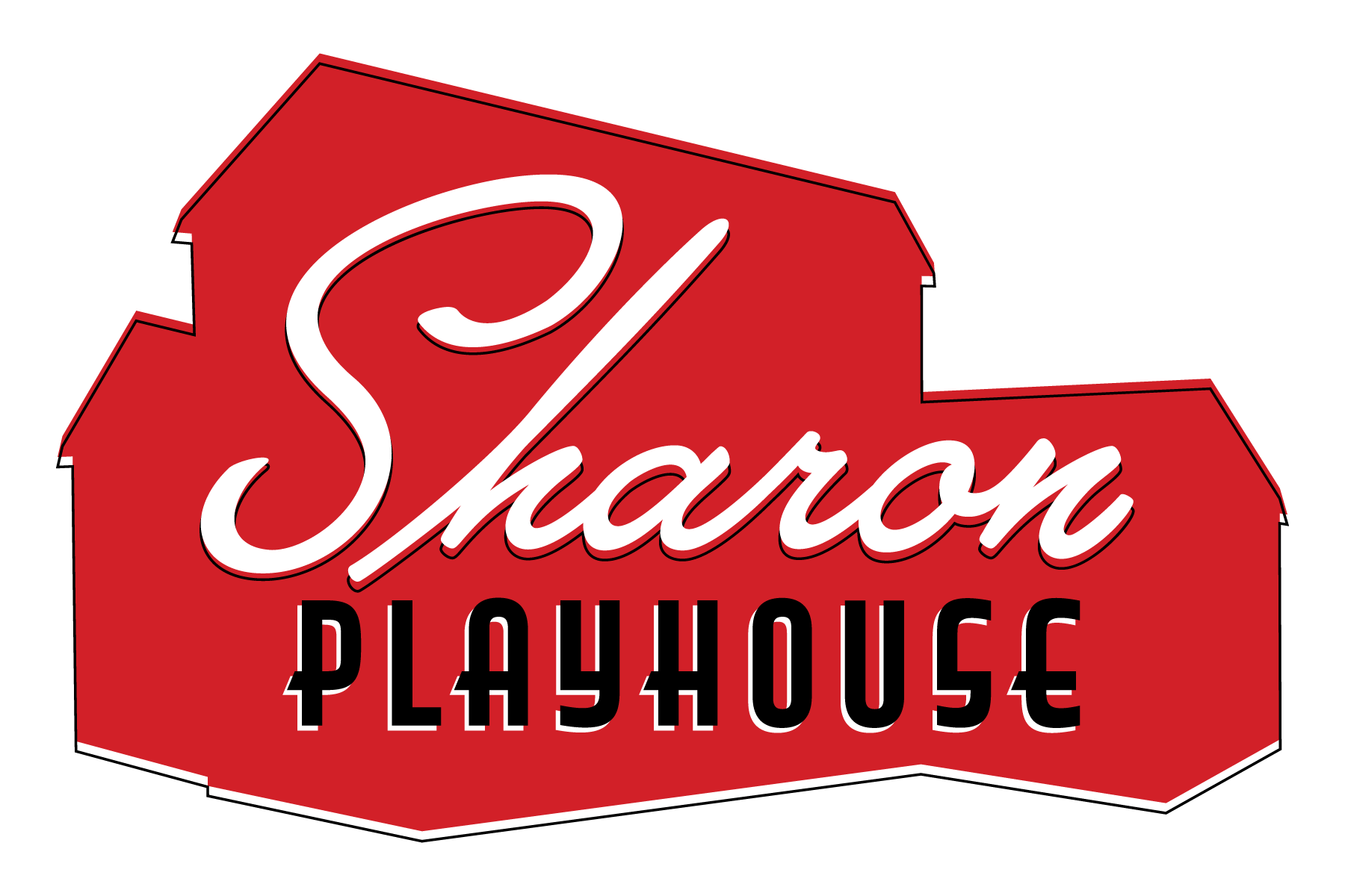 Sharon Playhouse red logo