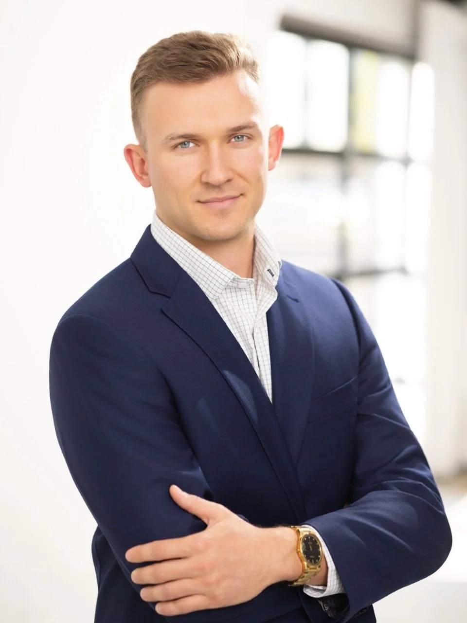 Why not bring your new fianc&eacute; to your headshot session?! Matching headshots&hellip;.and a quick shot of the ring! #engagement #headshot #minneapolisphotographer #twincitiesphotographer