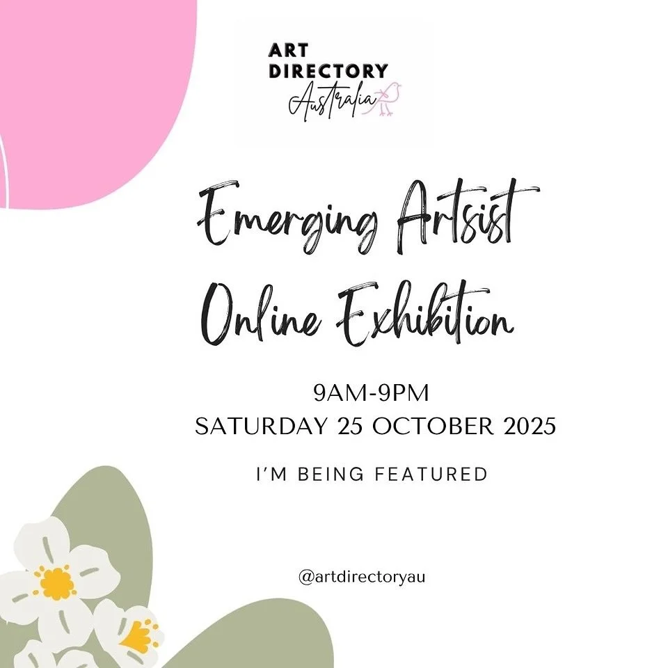 On next Saturday! I have 2 original artworks for sale via @artdirectoryau ‘s Emerging Artist exhibition.