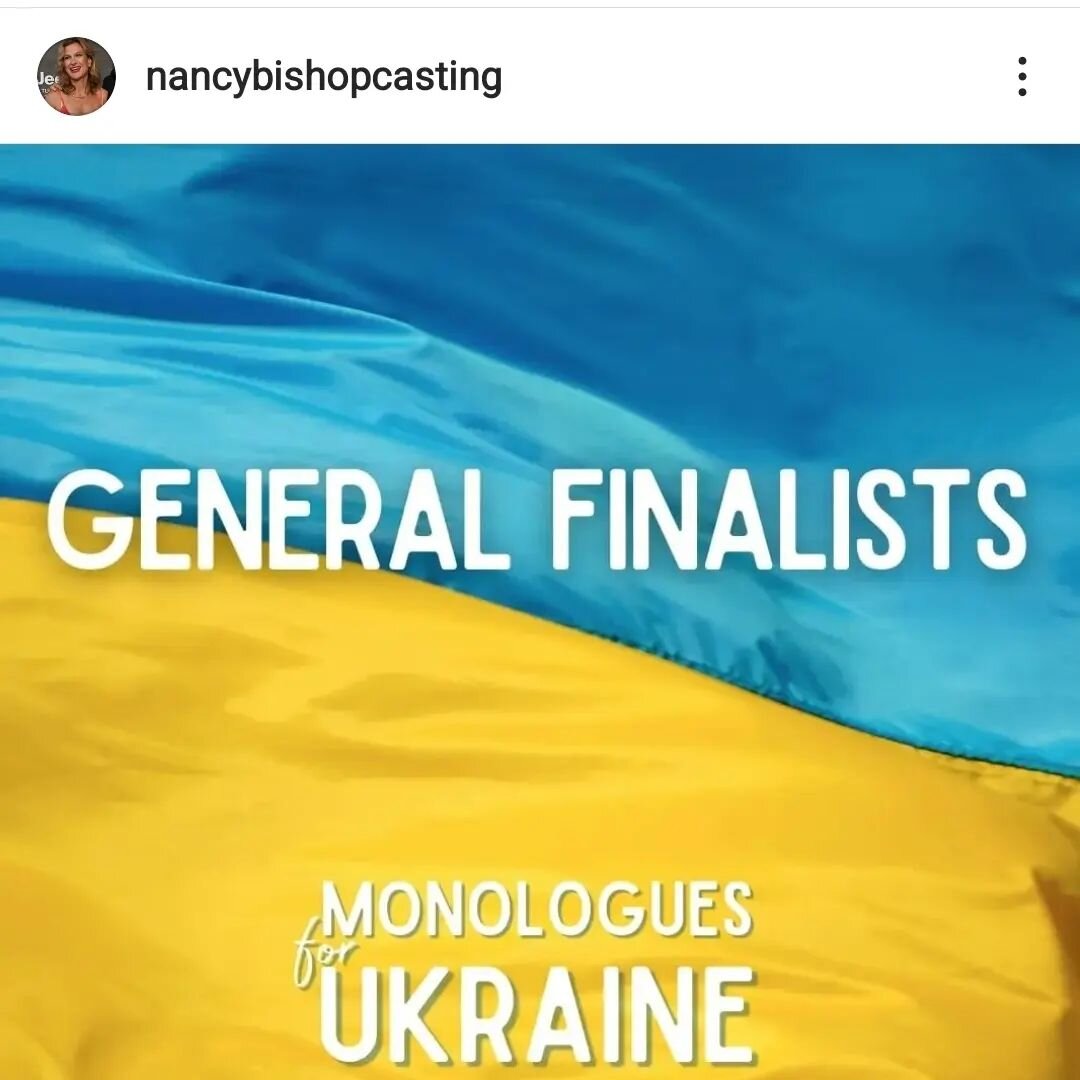 @aronsyrja got shortlisted out of over 1500 monologues in @nancybishopcasting monologues for Ukraine 💫 Congratulations Aron!🤩