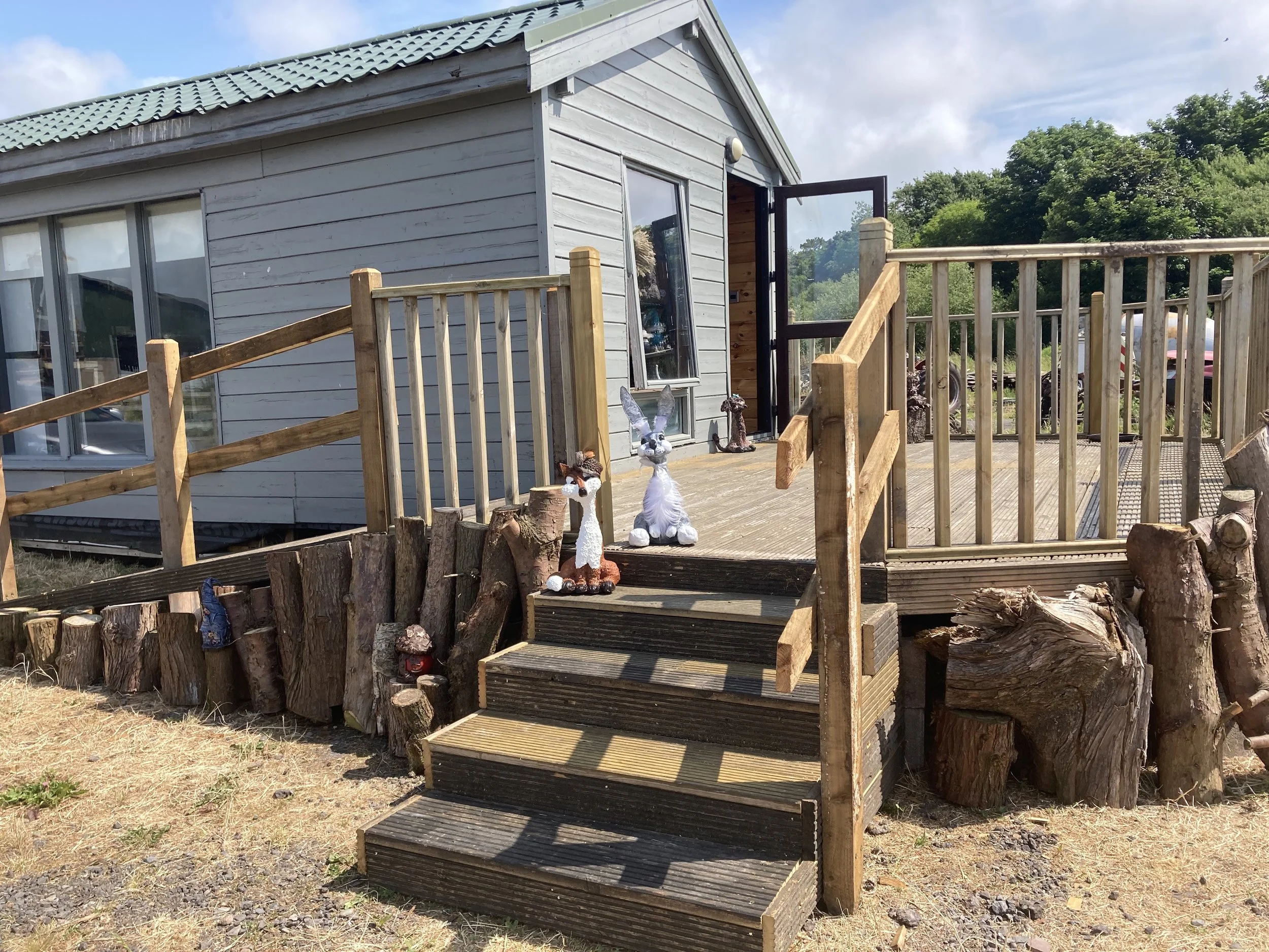 External view of studio.