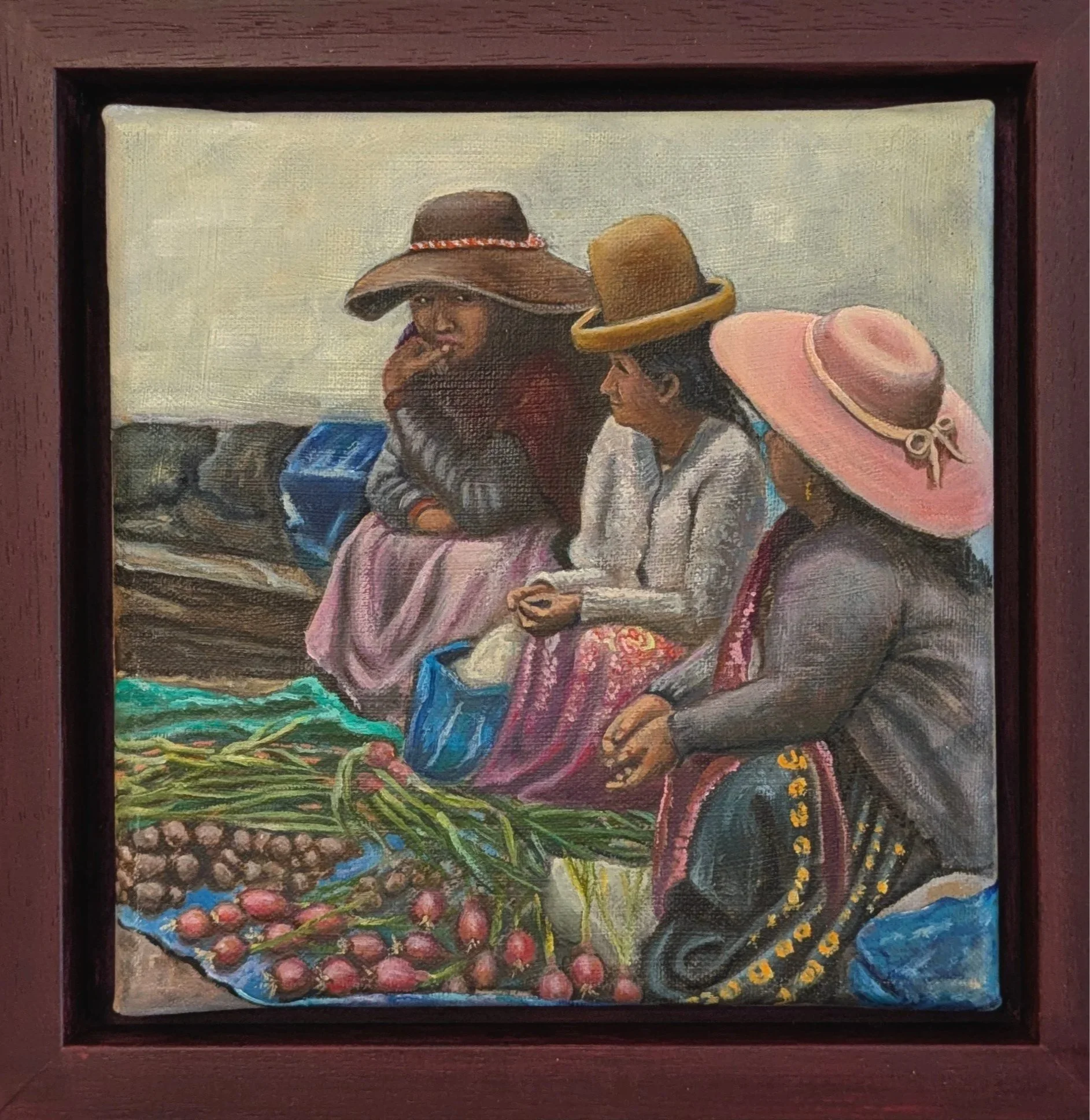Andenfrauen (Öl auf Leinwand 20x20 cm)
Preis € 480,-