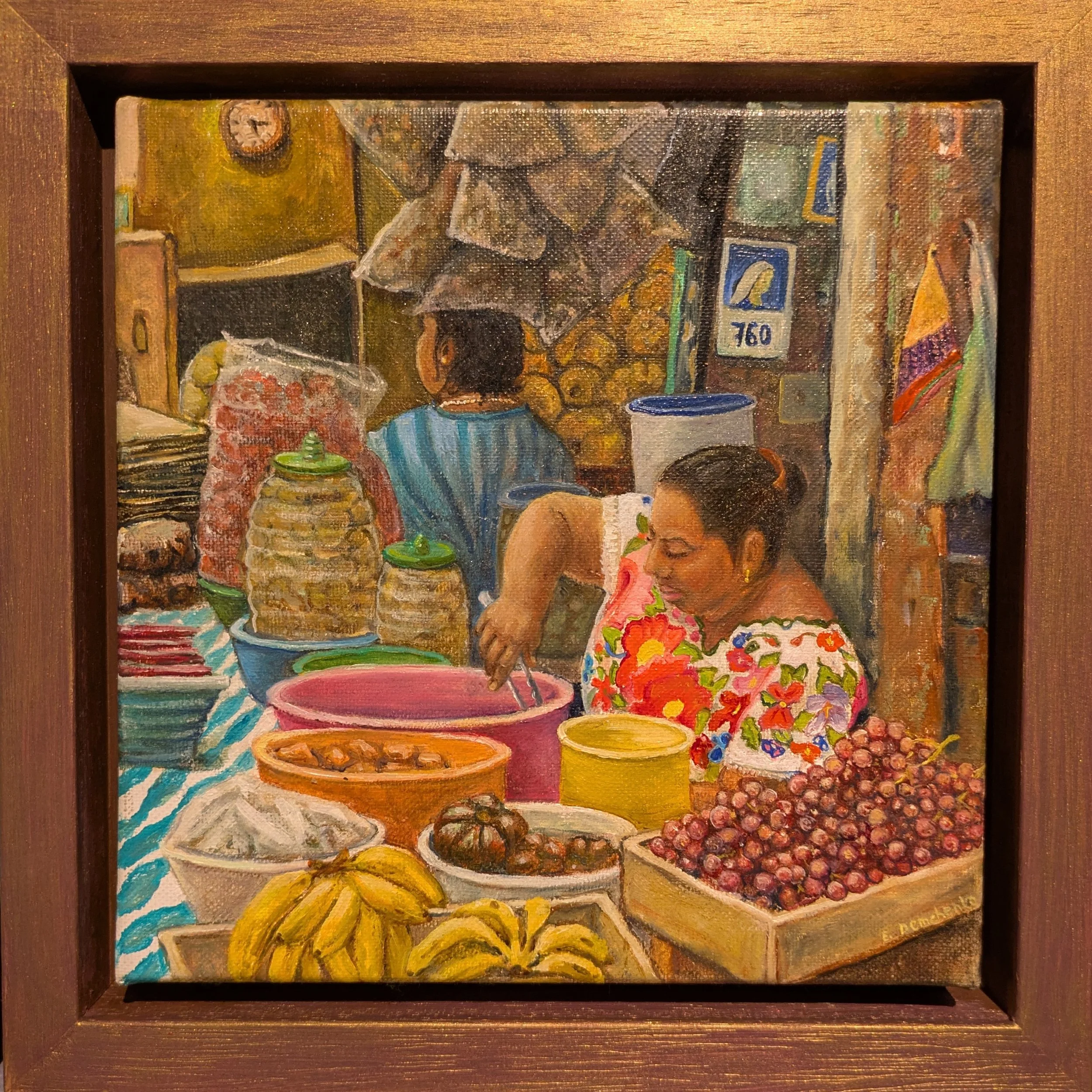 Mexico (Öl auf Leinwand /  20x20 cm)  € 460,-