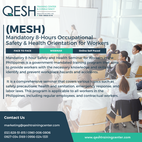 QESH Training Center - Be a trained Safety Officer in the Philippines