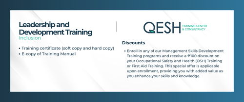 QESH Training Center - Be a trained Safety Officer in the Philippines
