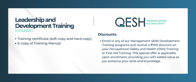 QESH Training Center - Be a trained Safety Officer in the Philippines