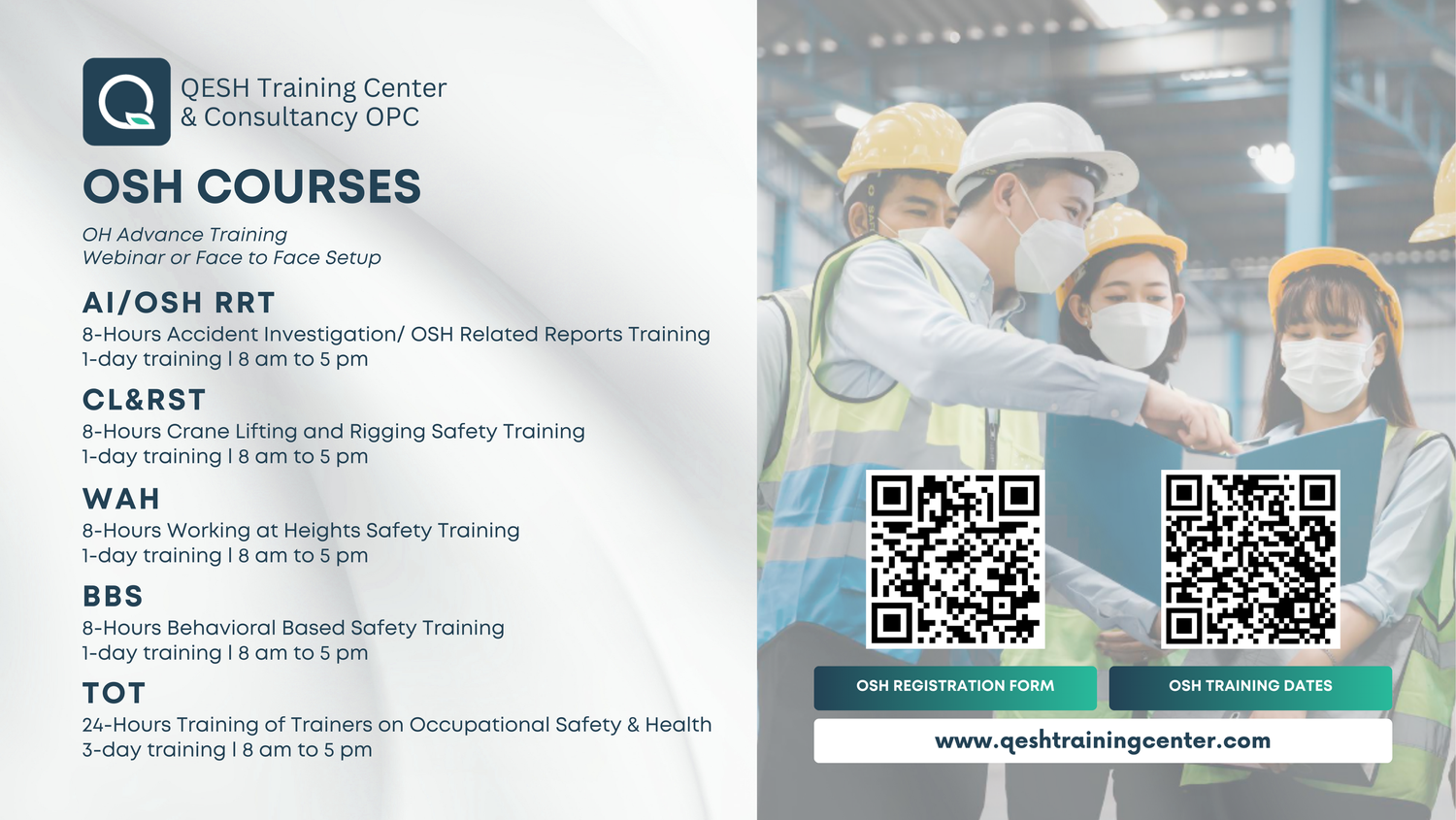 QESH Training Center - Your Training Partner