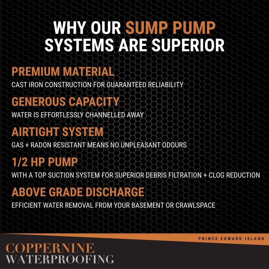 Ensure your home stays dry with Coppernine's expert sump pump installation services! We install top-of-the-line sump pumps to efficiently remove excess water during heavy rainfall and melting snow. Worried your basement isn't ready for the spring run