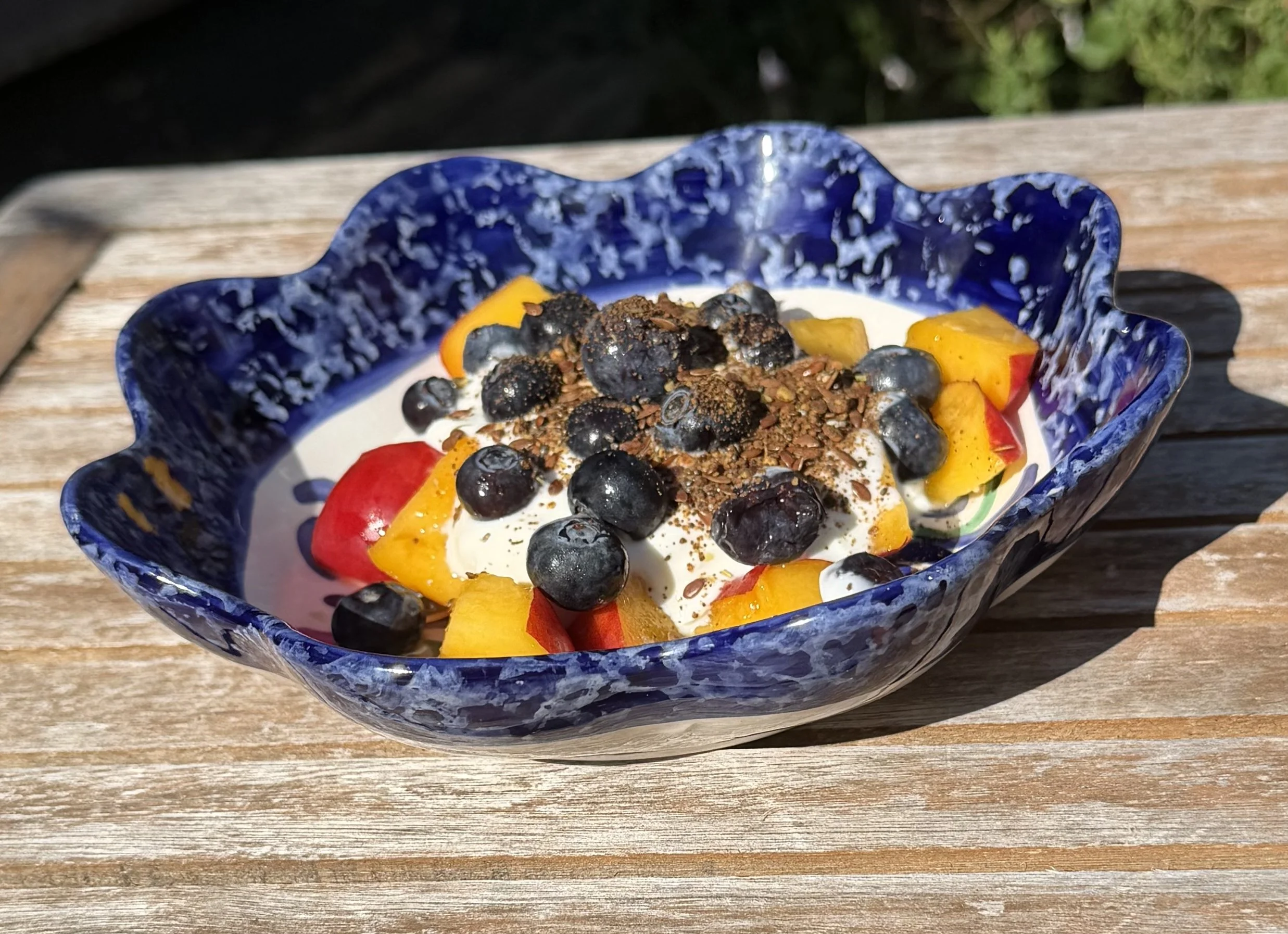 Handmade Spanish Ceramic Bowl | 18cm Scalloped Serving Bowl | Hand Painted Pottery | Tapas Bowl | Breakfast Bowl