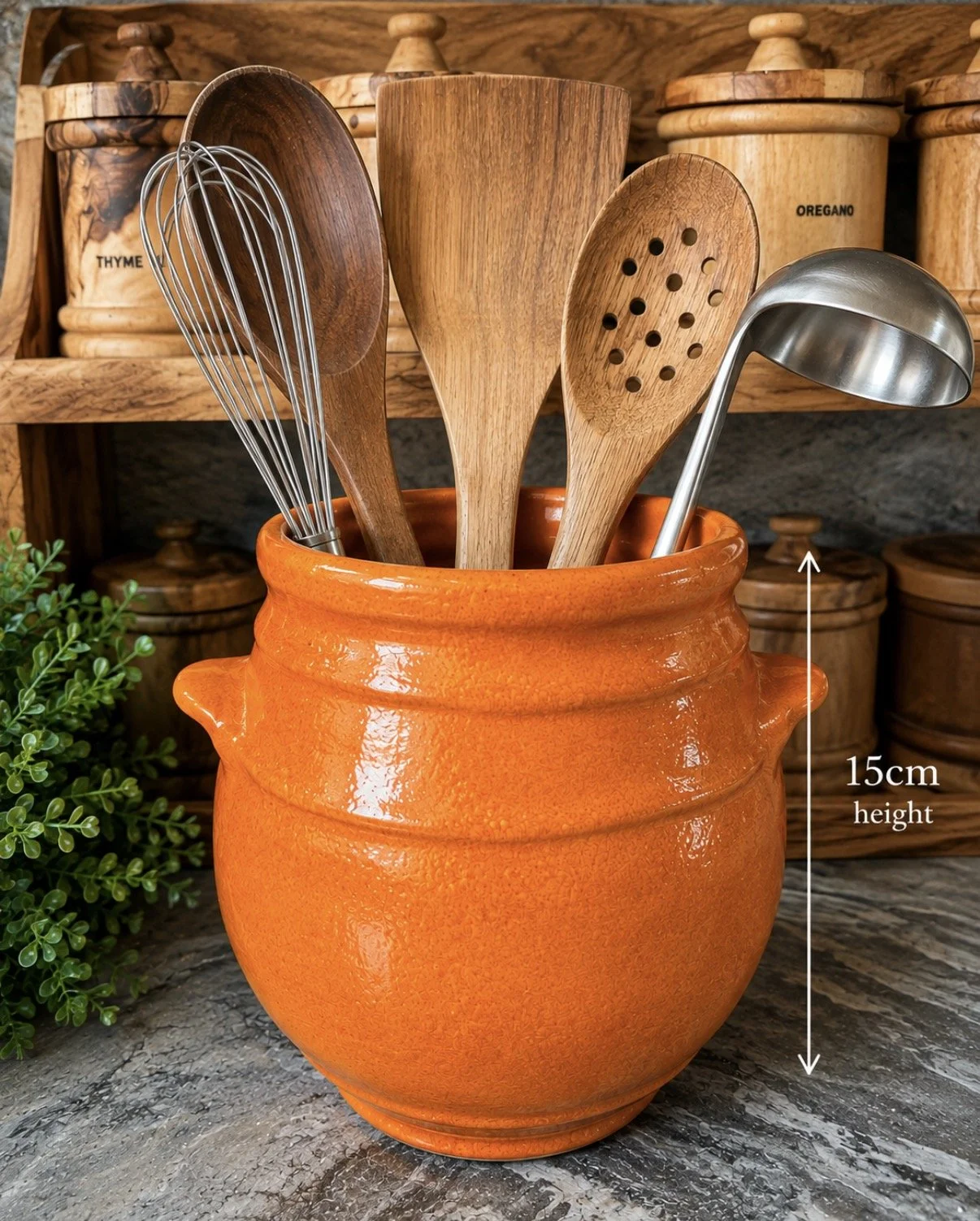 Orange Utensil holder
