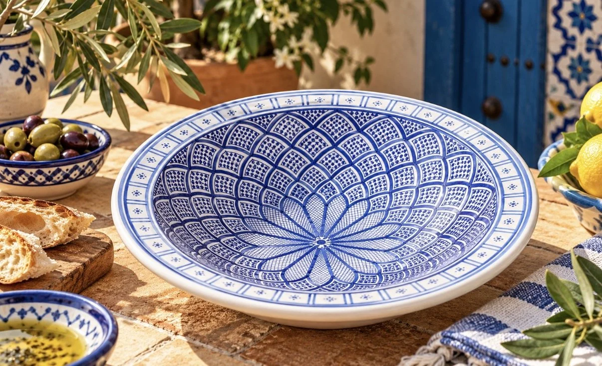 Tunisian Ceramic Bowl - 23cm