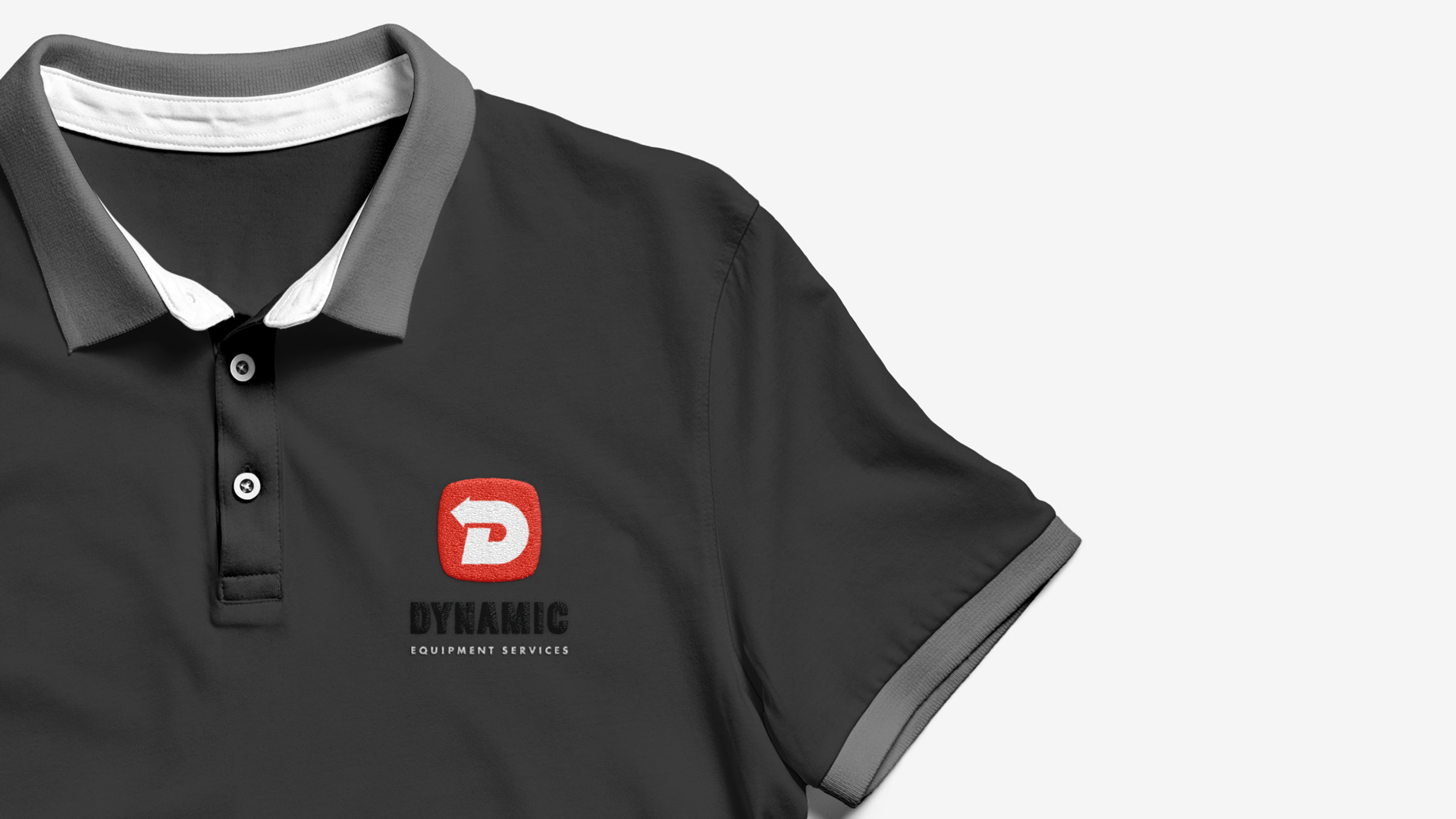 A company tshirt with the DES logo on the front left breast