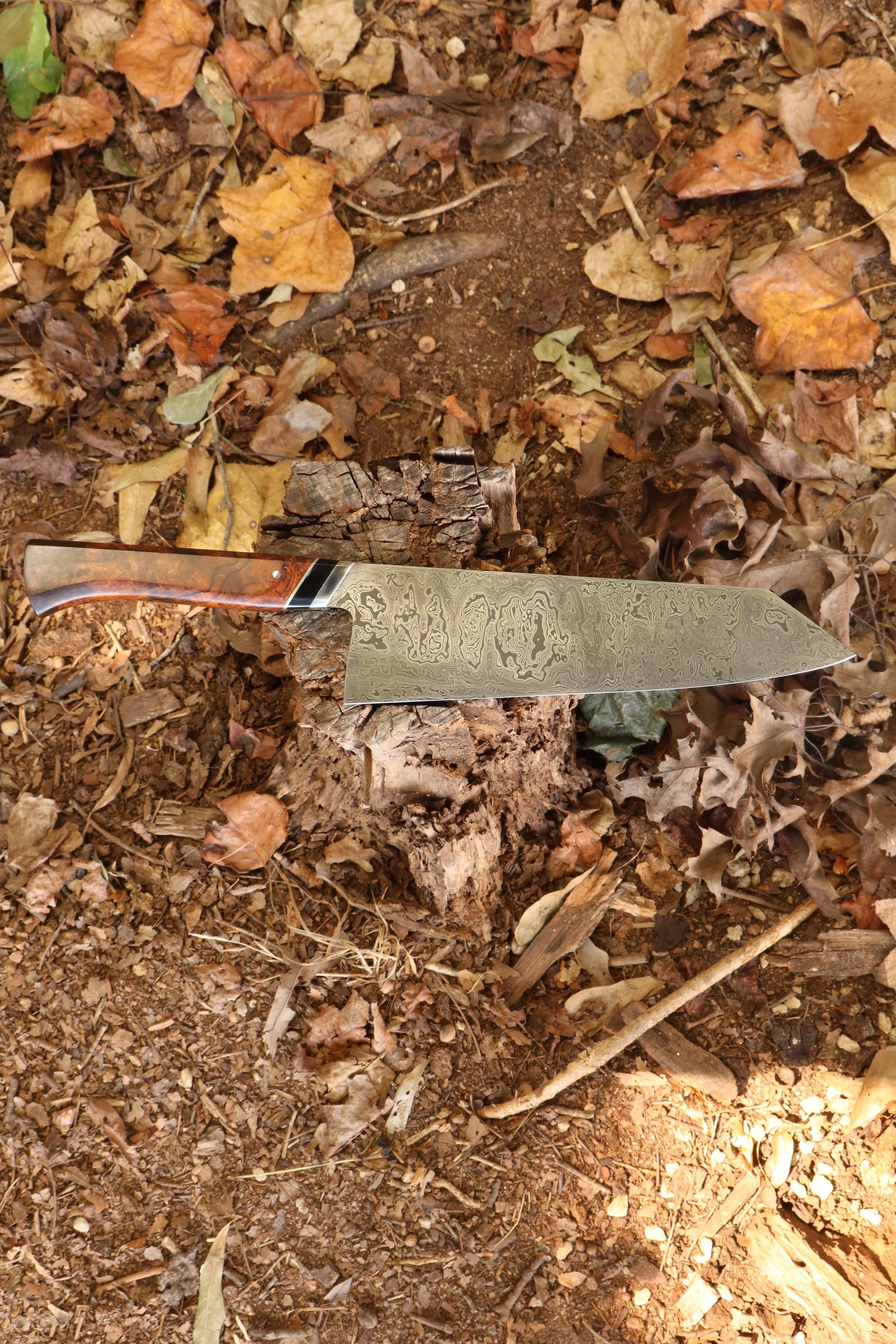 K tip Gyuto in Damascus