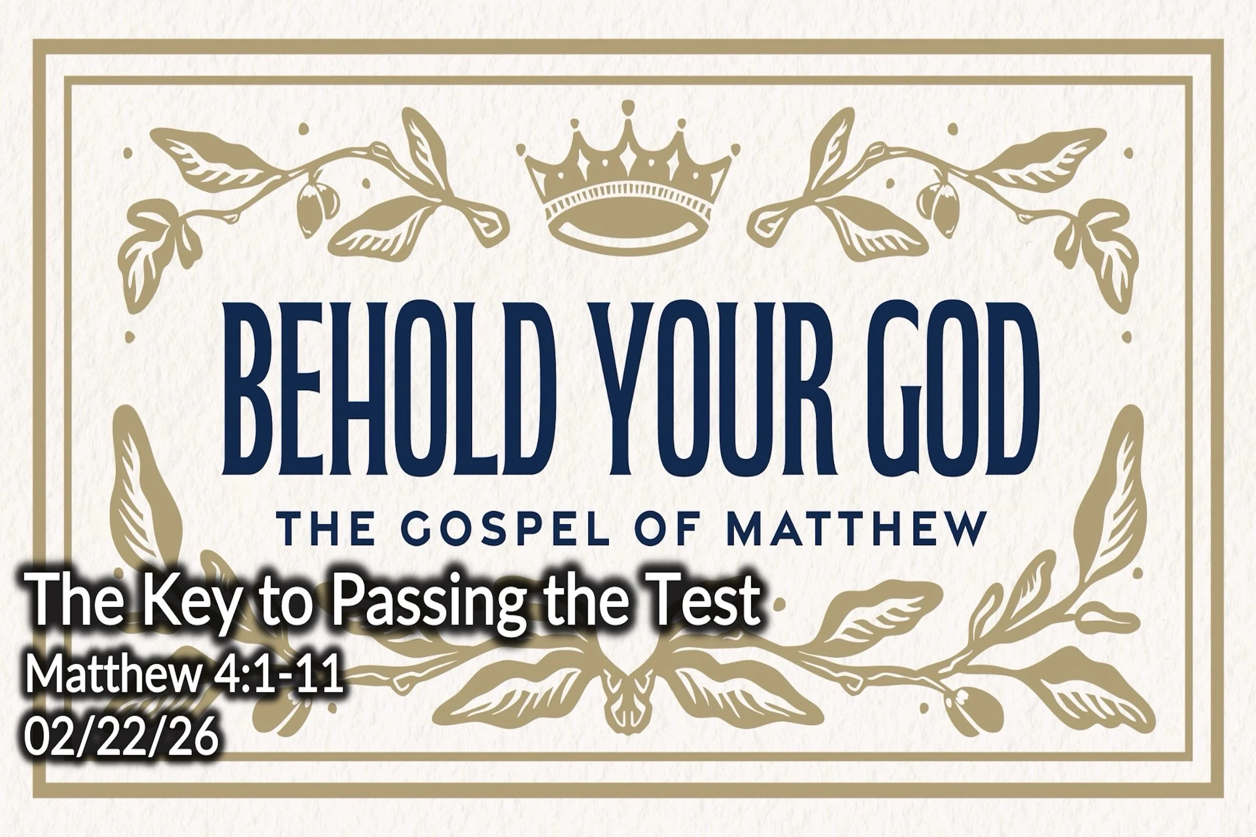 The Key to Passing the Test