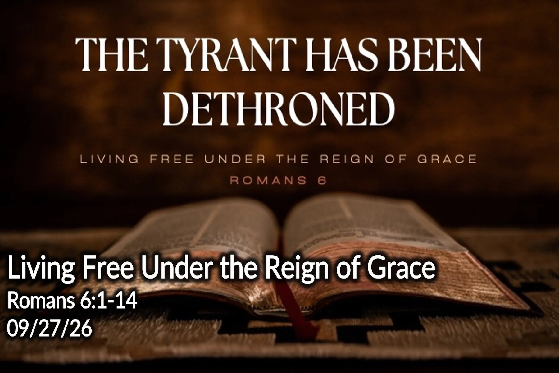 Living Free Under the Reign of Grace