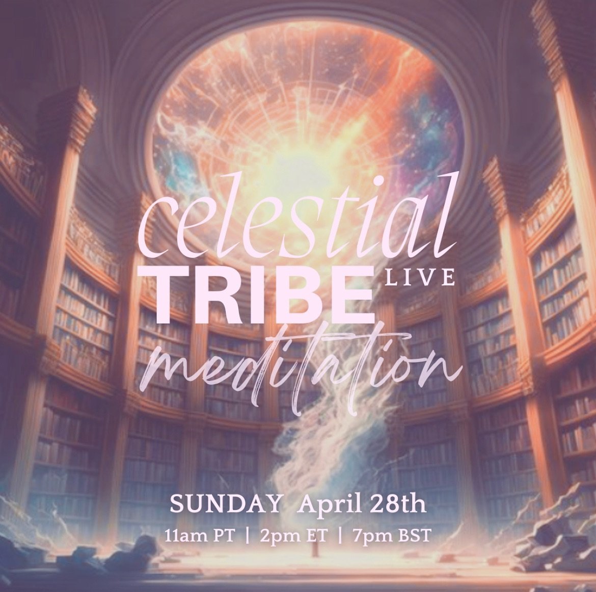 Join me TODAY, Sunday April 28th, for a magical LIVE guided meditation as we journey through a celestial portal to the Akashic Library of Light.✨

Here you will connect to the pathway of your soul, learning more about your divine purpose on Earth and