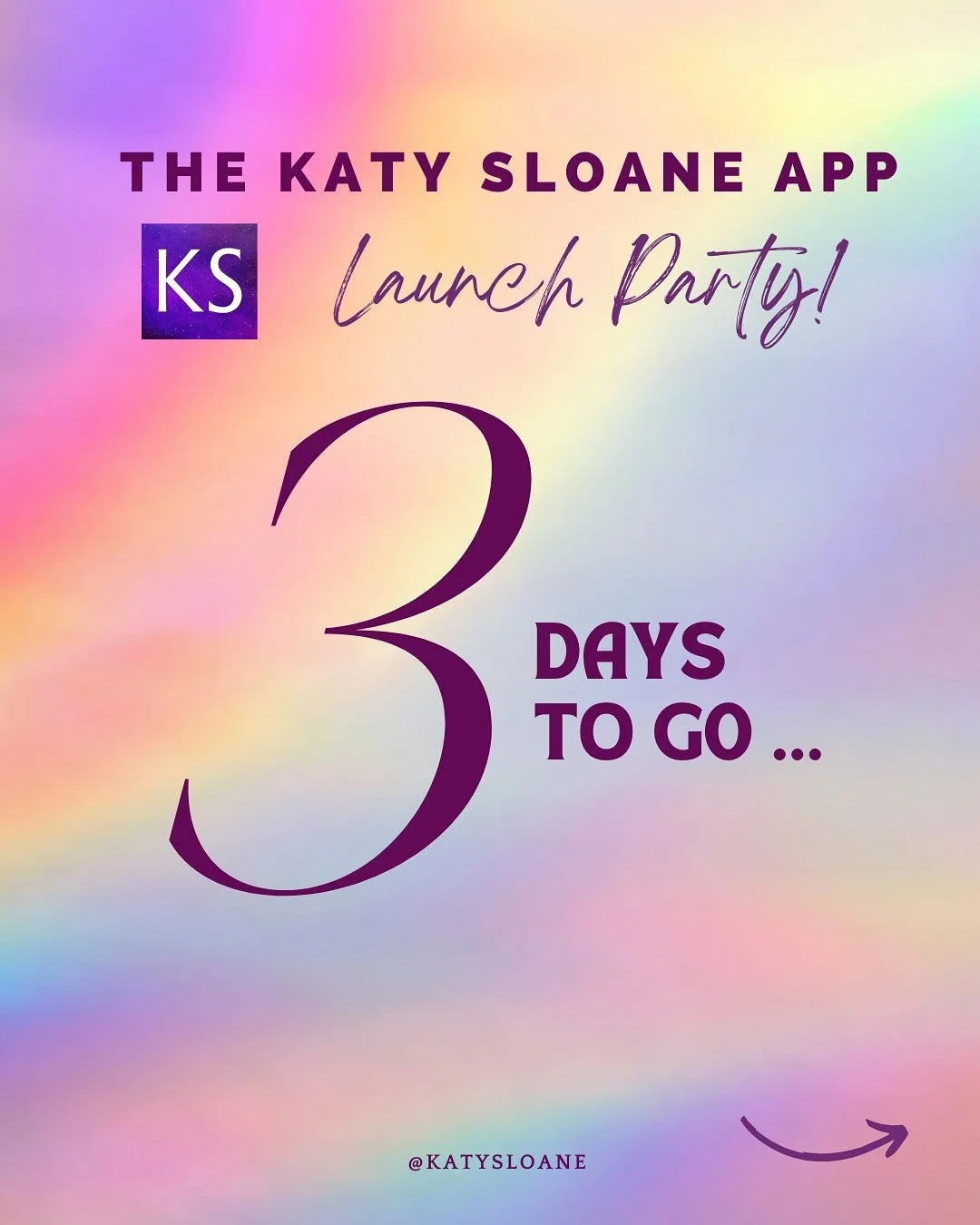 Just 3 DAYS until my LIVE online KATY SLOANE APP launch celebration via Zoom! We are gathering across time zones for a high-vibe experience and immersing ourselves in all things celestial 💫
Allow yourself this hour of magic &amp; self care in which 