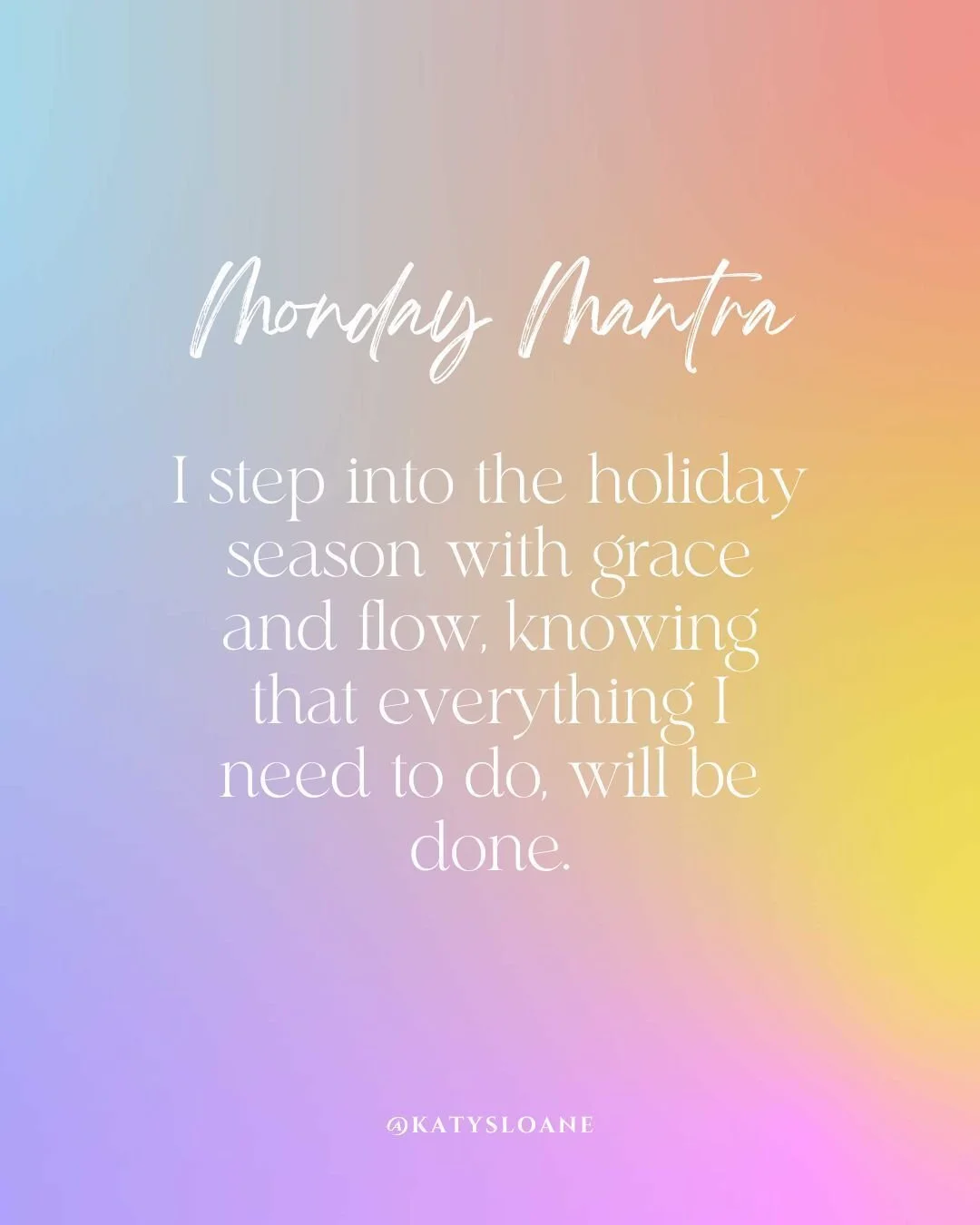 Kicking off December with a Monday mantra to power us through the month ahead 🙌🤣 

As we step into the busyness of the holiday season it is important to remember that our words are powerful and we can use them to create positive outcomes.

✨Read th