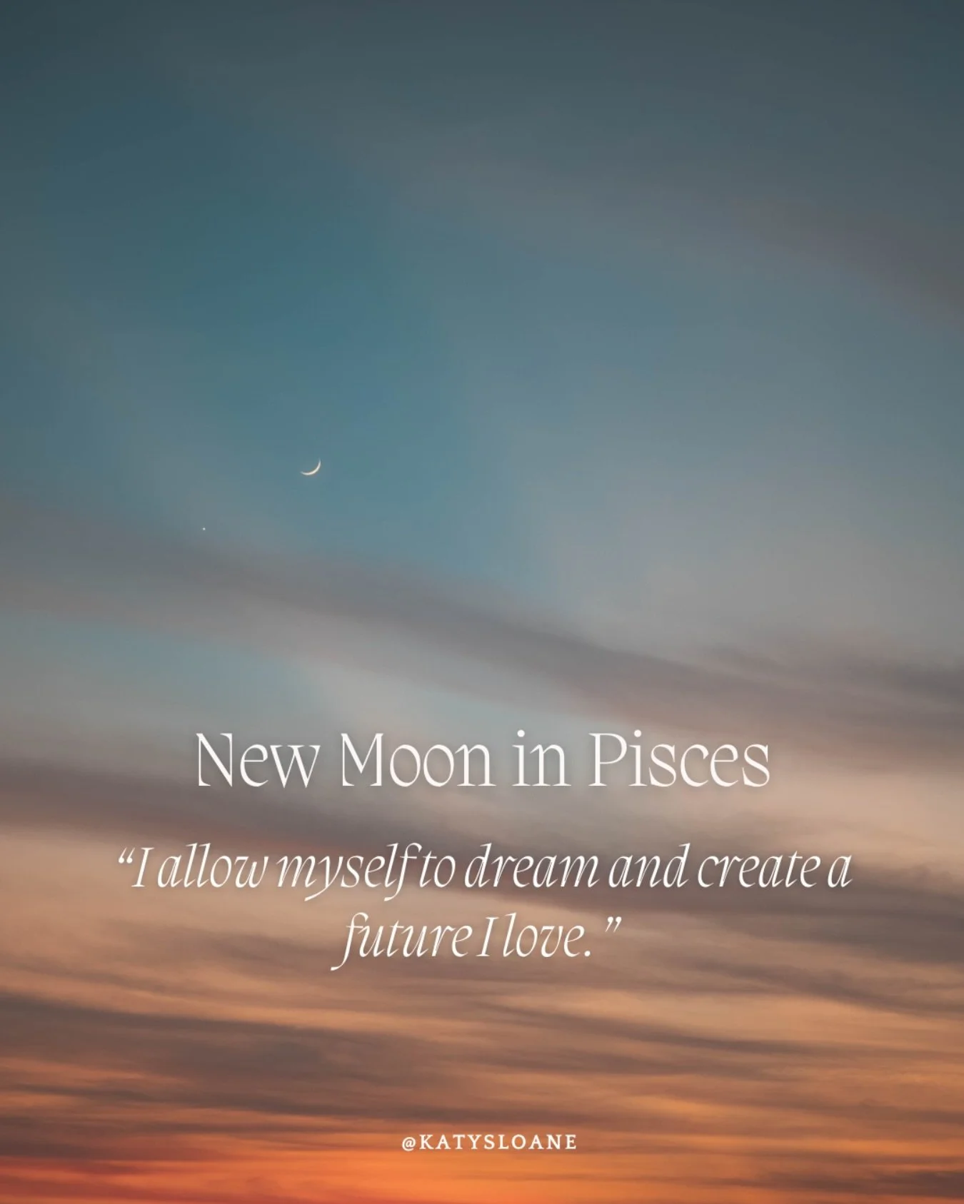 The final New Moon of winter rises in the watery sign of Pisces! ♓️🌑✨ Known for its intuitive, empathetic, emotional and creative energy. It signals a time to go within and focus on self care in preparation to start anew with the dawning of Spring.?