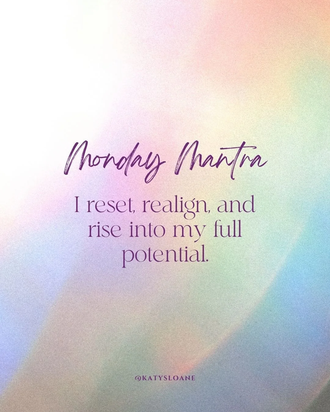 Happy Monday! Words are powerful vibrations that create and shape our reality. Positive affirmations help to reprogram the subconscious mind and create positive experiences. 

✨Read this mantra out loud 
✨Repeat it throughout the week

Have a great w