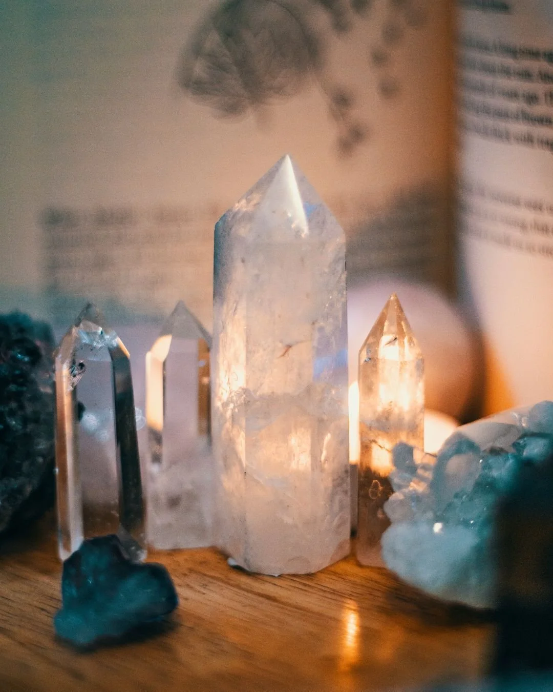 When it comes to crystal manifesting, shape plays an important role. Points and towers are especially powerful for directing energy and intention, making them ideal for focused manifestation work. 
I love to hold a clear quartz point when visualising