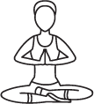 Easy Seated Pose yoga icon