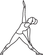 Triangle Pose yoga icon