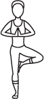 Tree Pose yoga icon