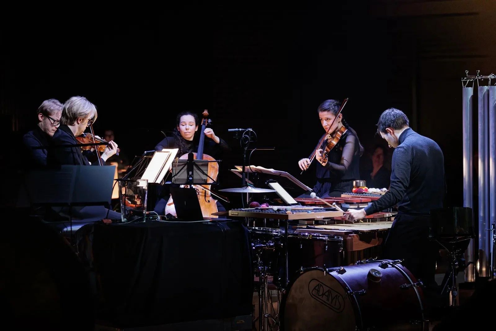 DOMNIQ and the Marmen Quartet on stage in Time is how you spend your love