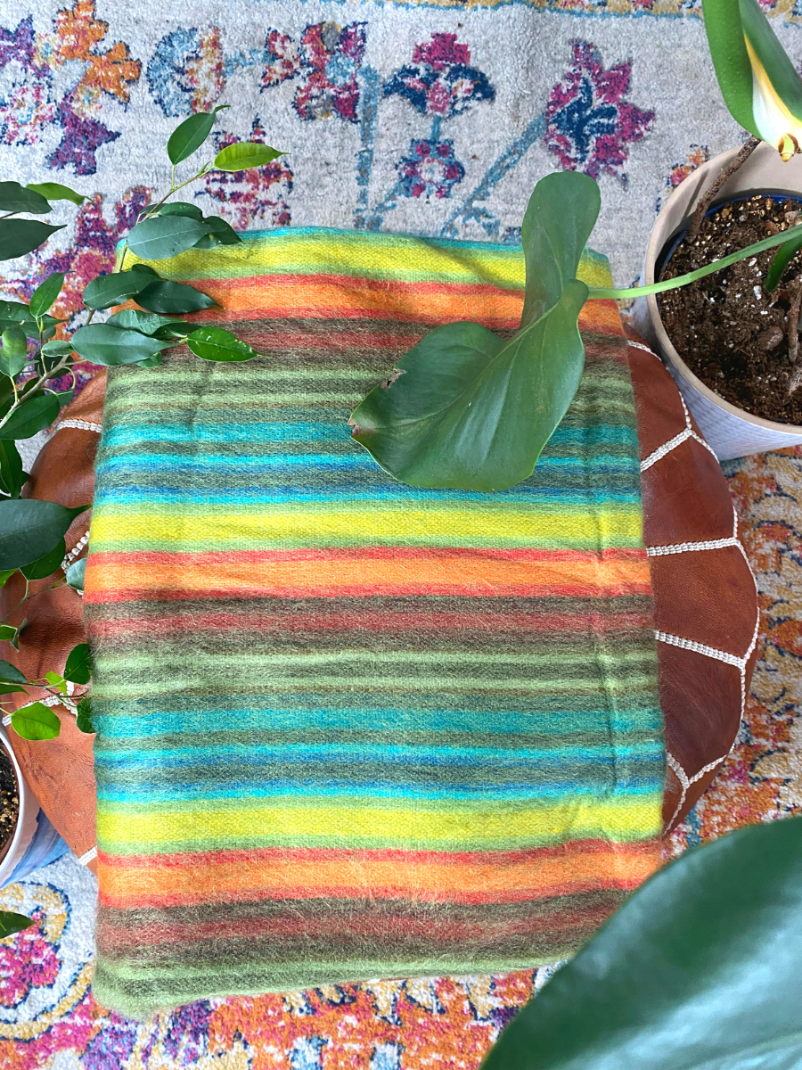 Guacamole Alpaca Throw Blanket