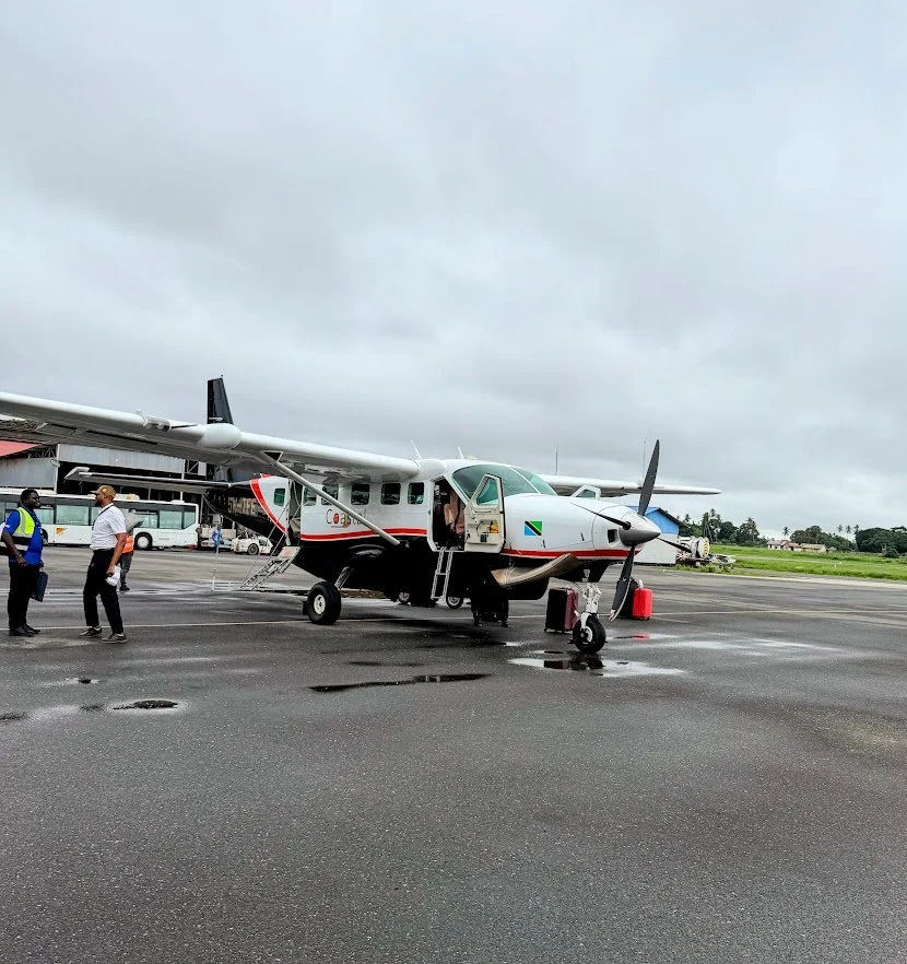Flying to Zanzibar