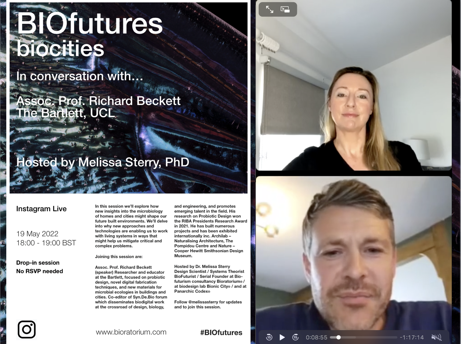 BIOfutures | biocities - In conversation with... Dr. Melissa Sterry and Assoc. Prof. Richard Beckett