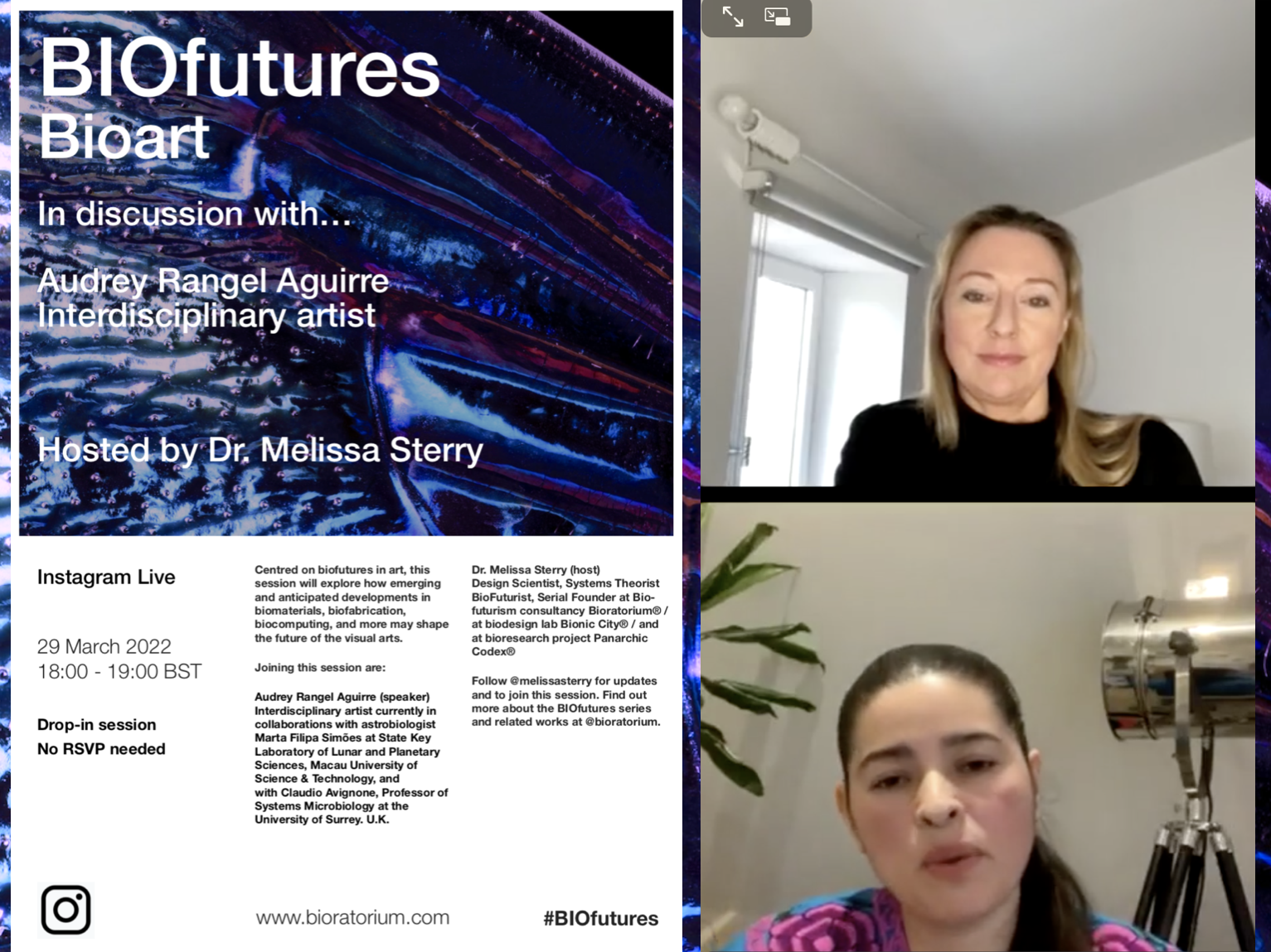 BIOfutures | bioart - Inconversation with... Dr. Melissa Sterry and Audrey Rangel Aguirre