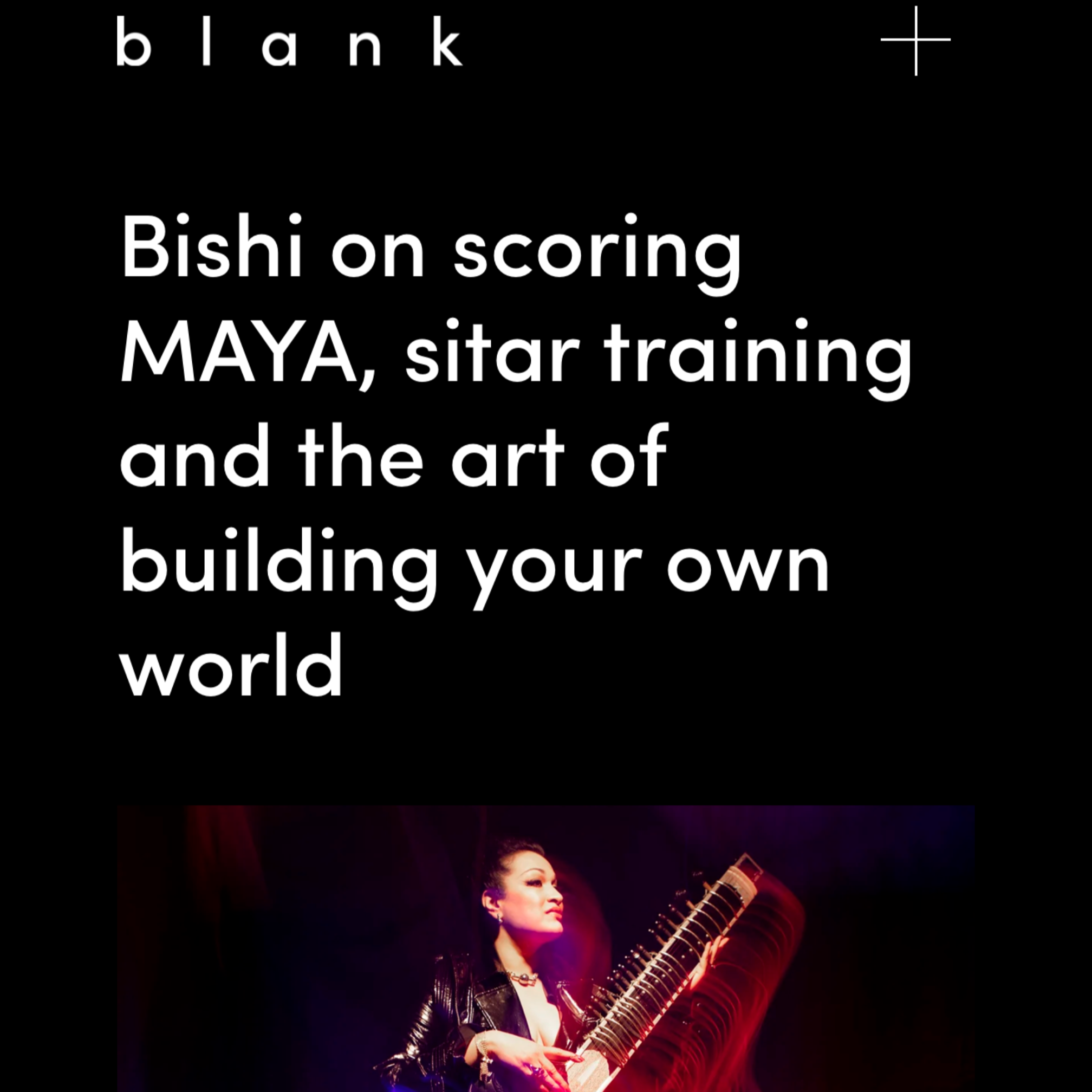 BISHI on composition in The Blank Mag
