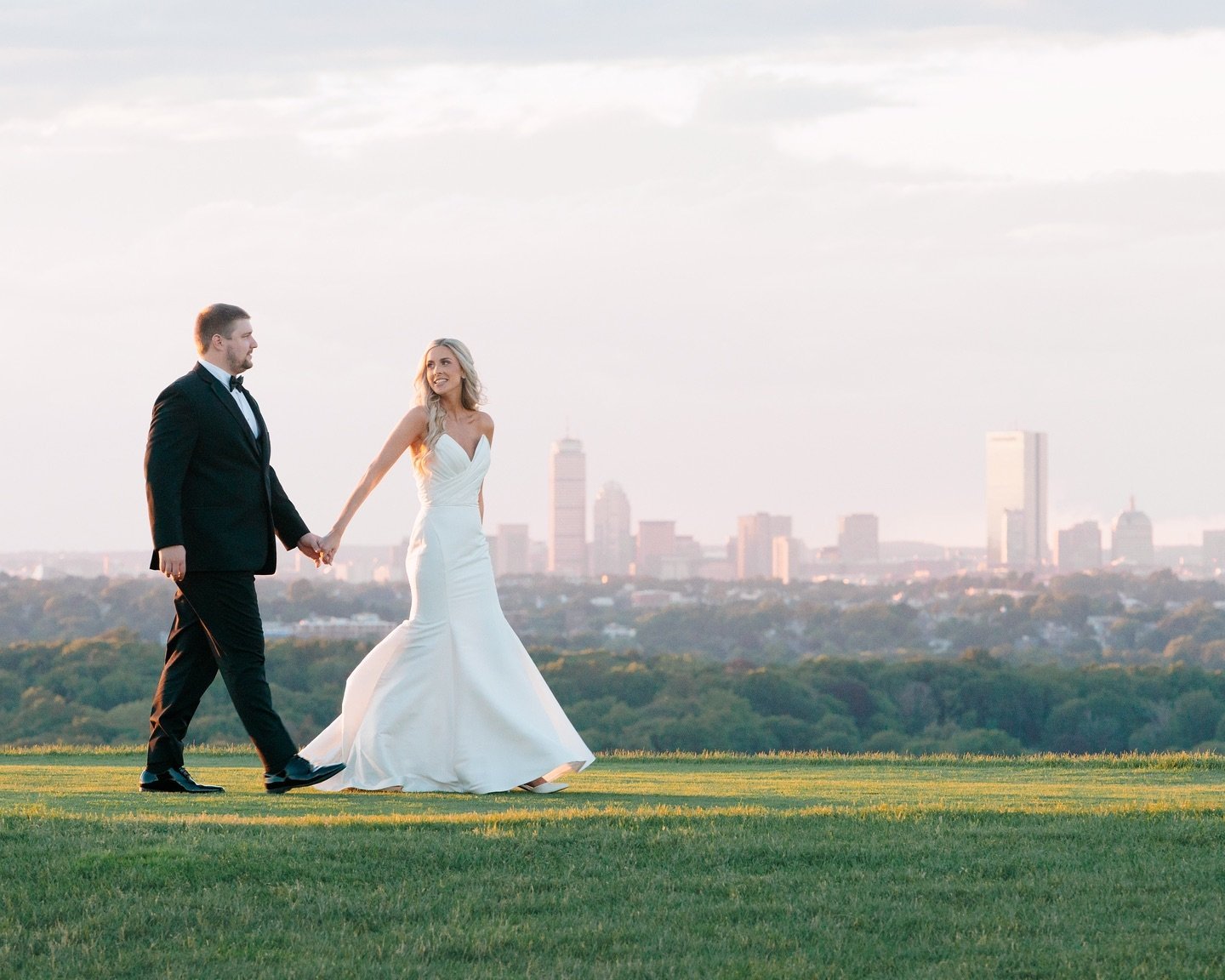 Incredible evening light with S &amp; J overlooking the Boston Skyline! What started as a rainy glum day in early June miraculously cleared up for some of the best light of the season. 

Frames 1 &amp; 3 were taken at the same moment&mdash;shooting w