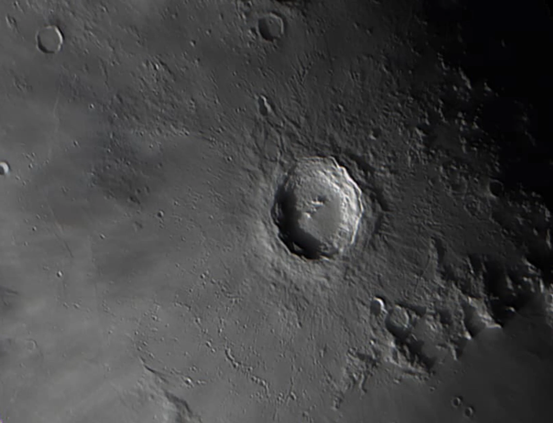 Gary Parker Copernicus crater, skywatcher 12" newtonian, hypercam 178c.