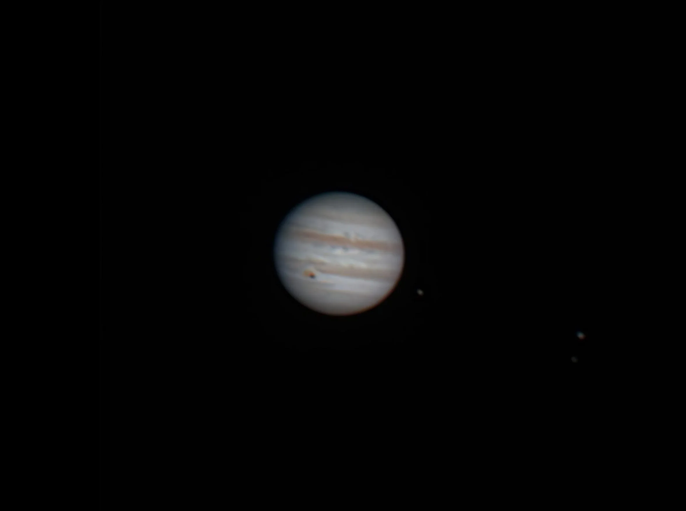 Gary Parker Europa transit over the GRS skywatcher 12" newtonian, hypercam 178c