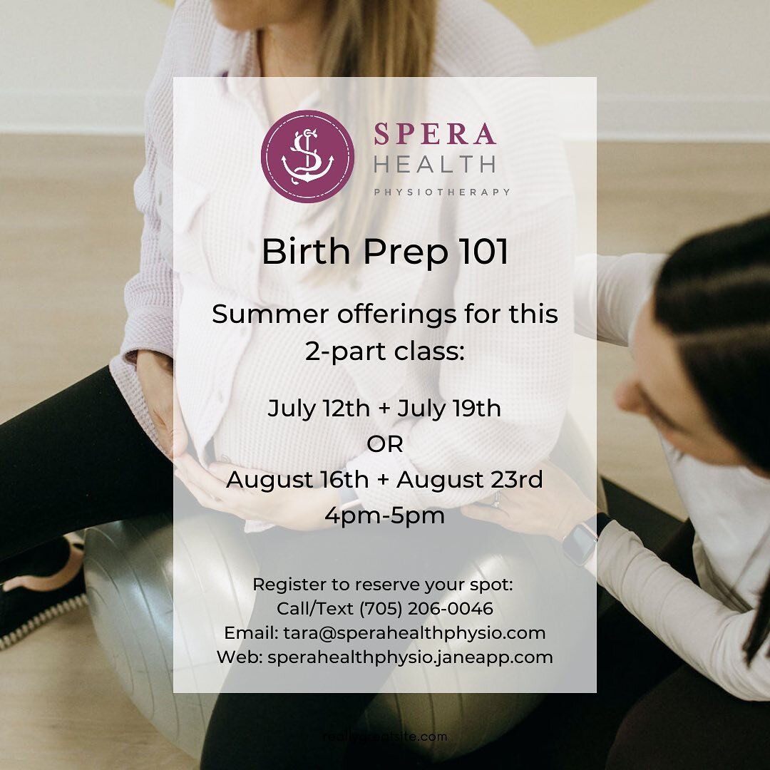 Prepare your pelvic floor for birth ✨

There will be two summer sessions for Birth Prep 101:

July 12th + July 19th from 4-5pm
✨ideal if due date is August or September
✨2 spots left 

OR
August 16th + August 23rd from 4-5pm
✨ideal if due date is Sep
