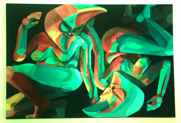 Between Lavender Phases | Displayed Under Color Lights | 2025