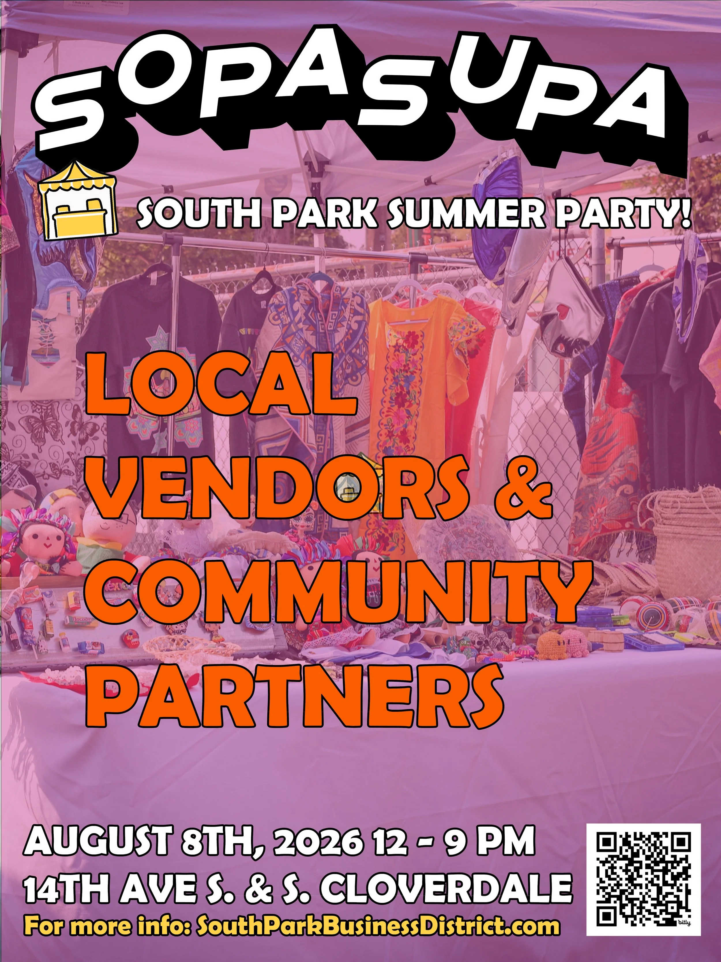 art vendors crafts sopasupa south park summer party