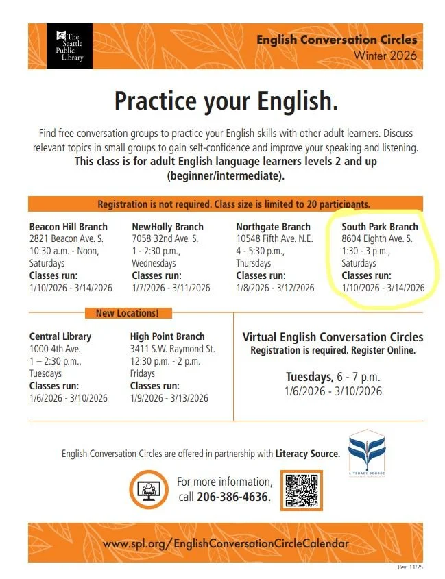 Practice your English