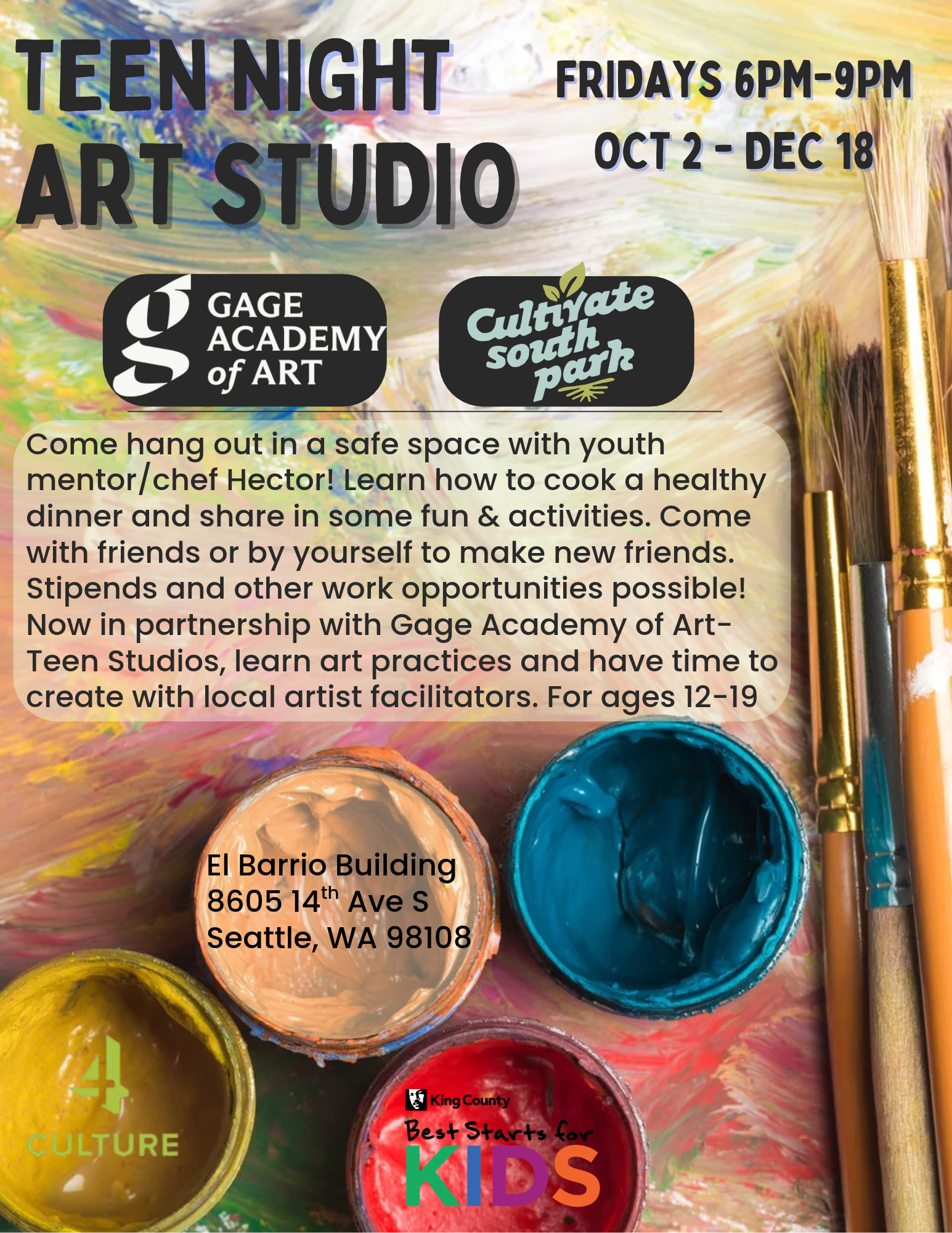 Cultivate South Park Gage Academy of Art