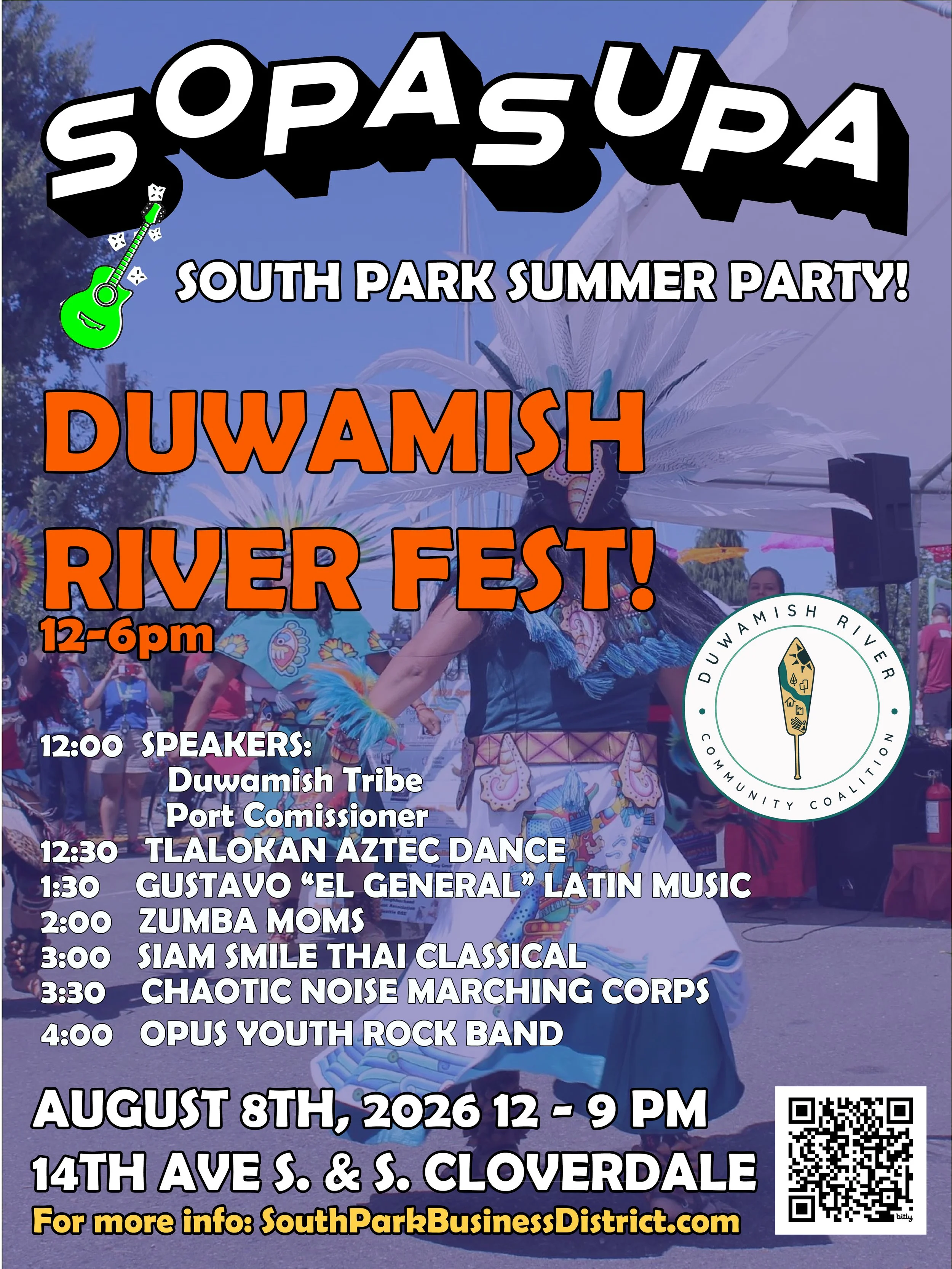 Aztec dancers at SOPASUPA River Fest