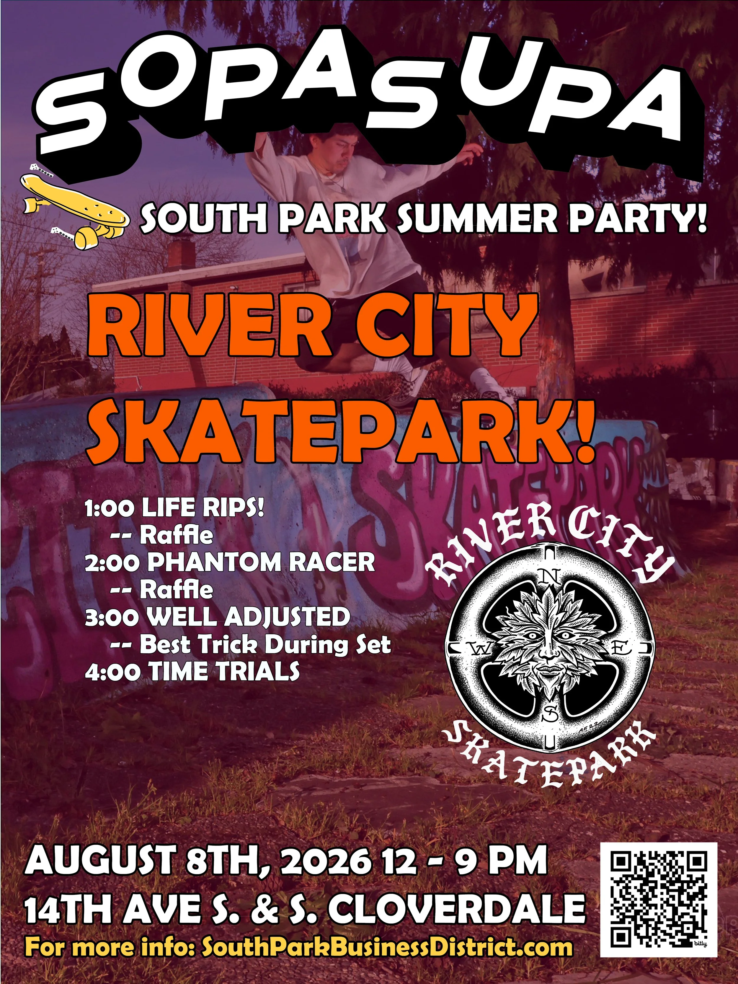 River City Skatepark schedule SOPASUPA