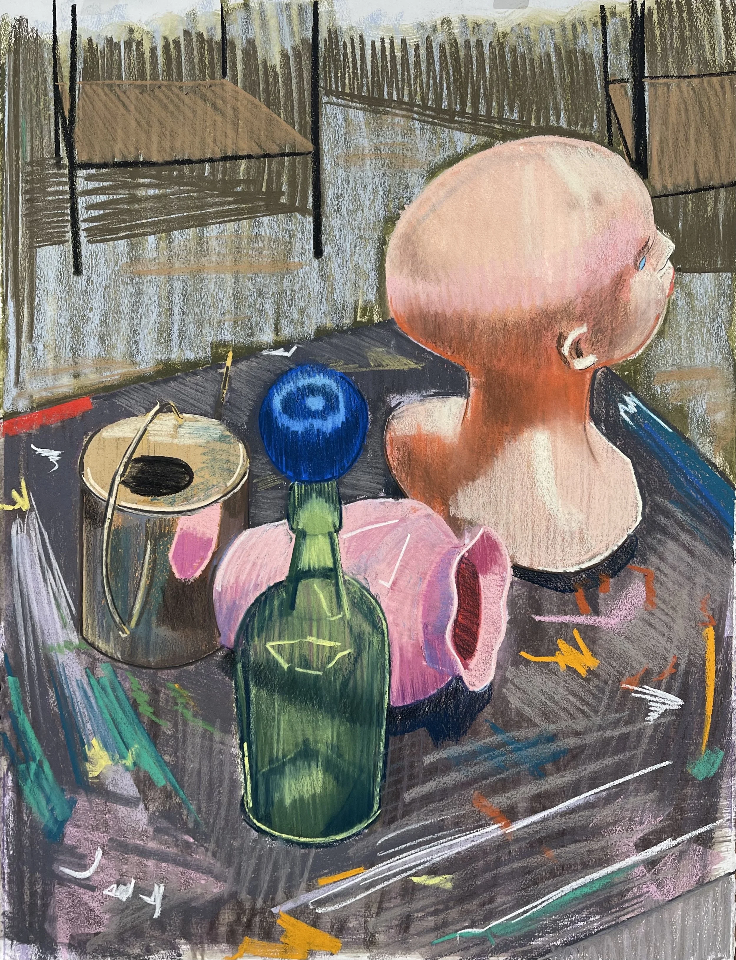 refracted
30"x22"
pastel on paper
2025